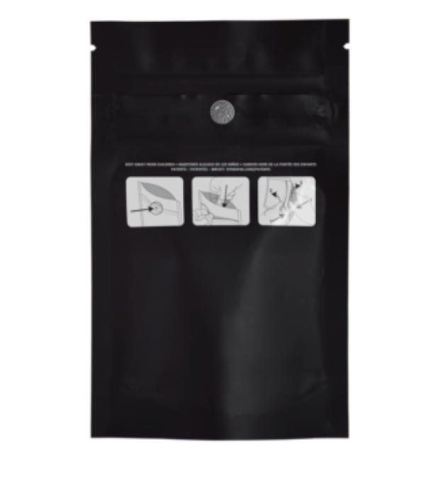 Quarter Ounce Child Resistant Bag Black