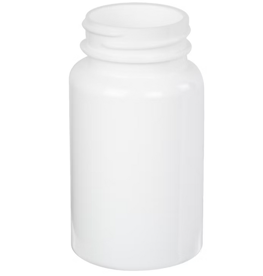 100 CC WHITE PLASTIC JAR-580 units per case