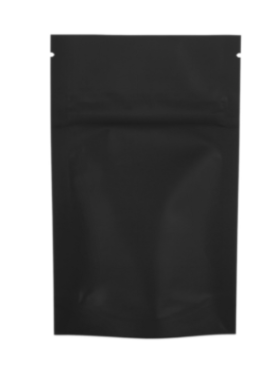 1/8 Ounce Child-Resistant Bags, Black Child Resistant Pouches