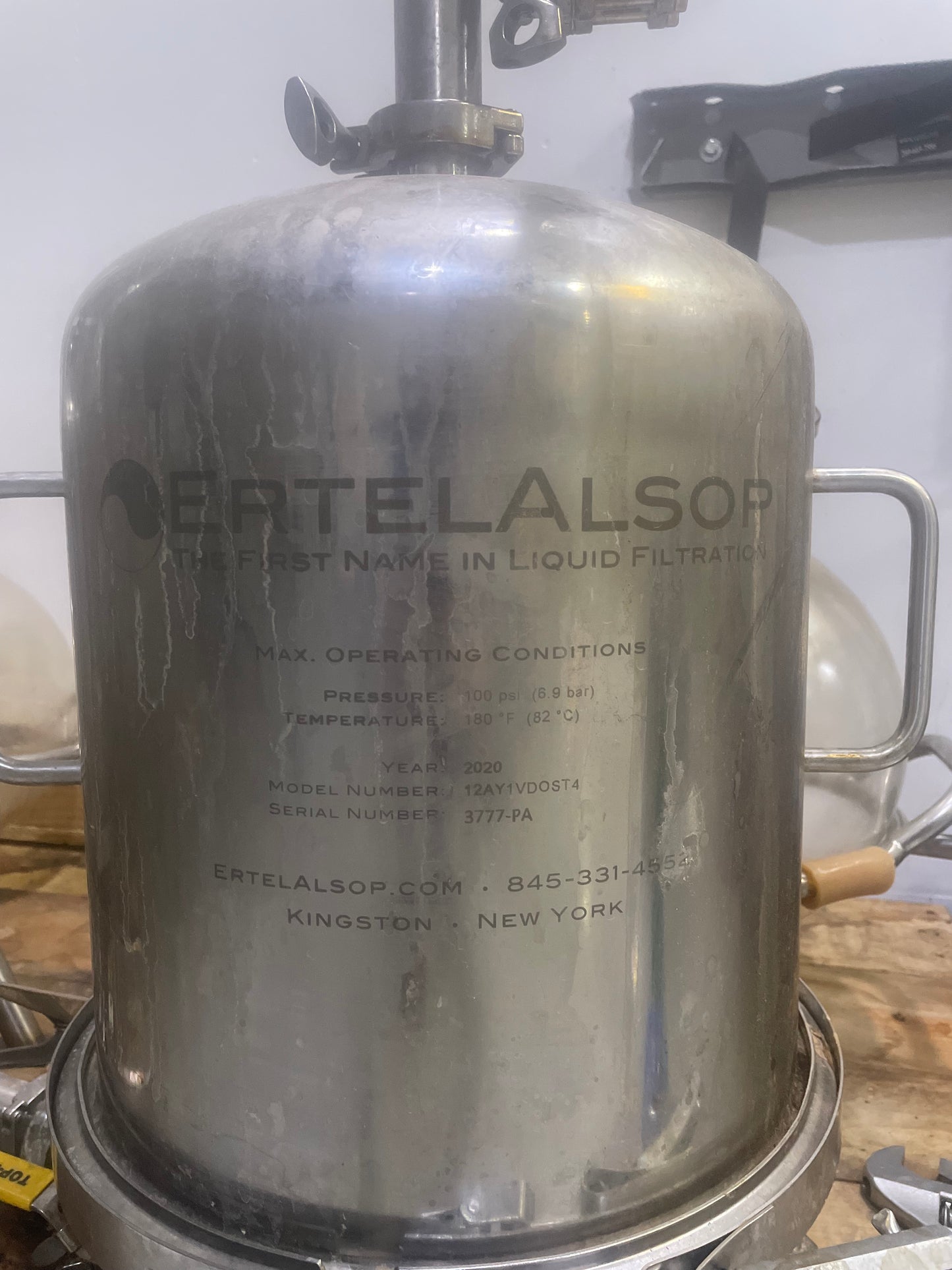 ErtelAlsop domed filter housing Pak system