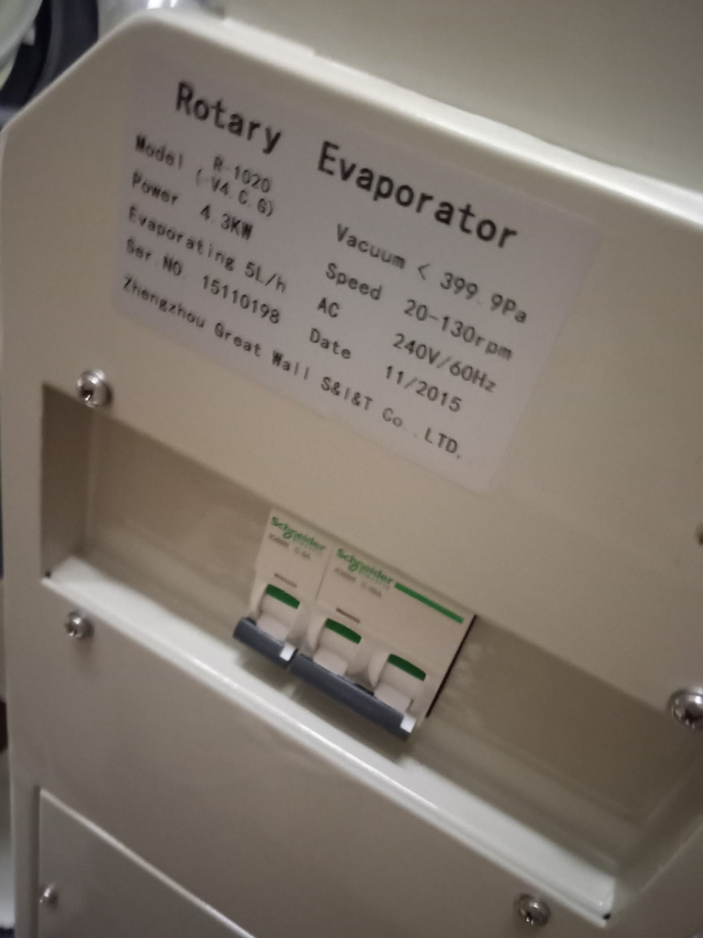 Great Wall Rotary Evaporator *Glassware and ancillaries sold seperately