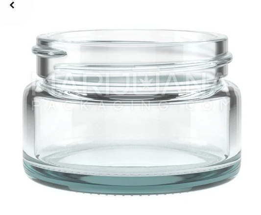 V3 1oz Round Reserve Jar clear-100 per case