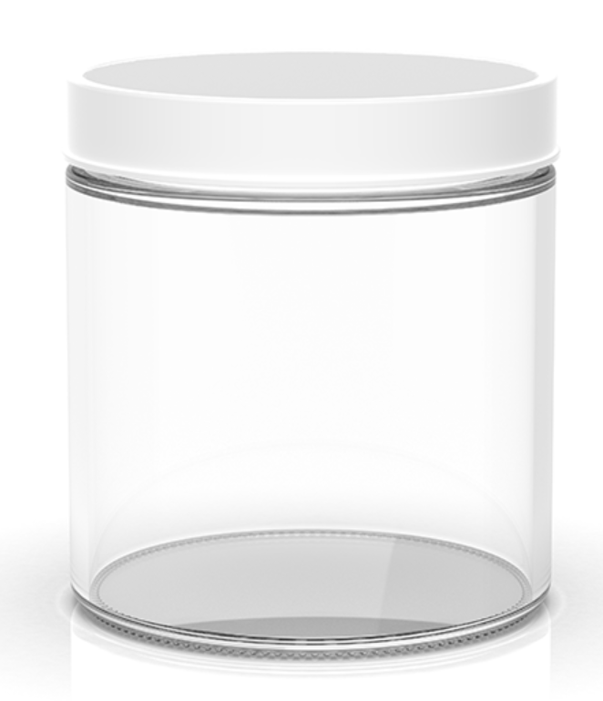 5 oz Clear White Glass Jars 120 per case