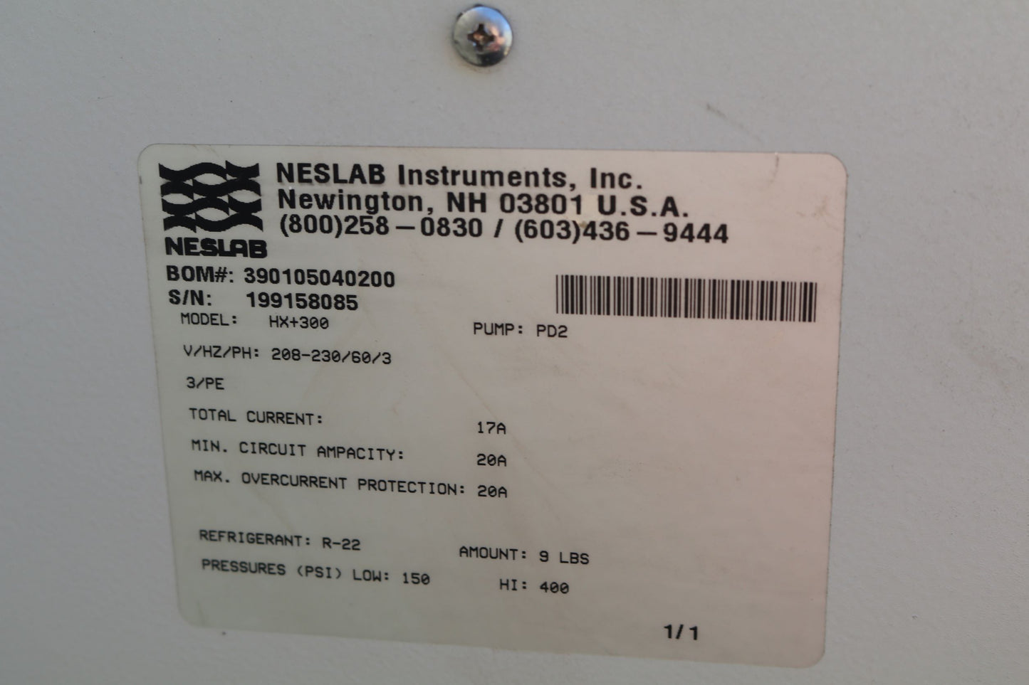 Neslab HX300 Recirculating Chiller