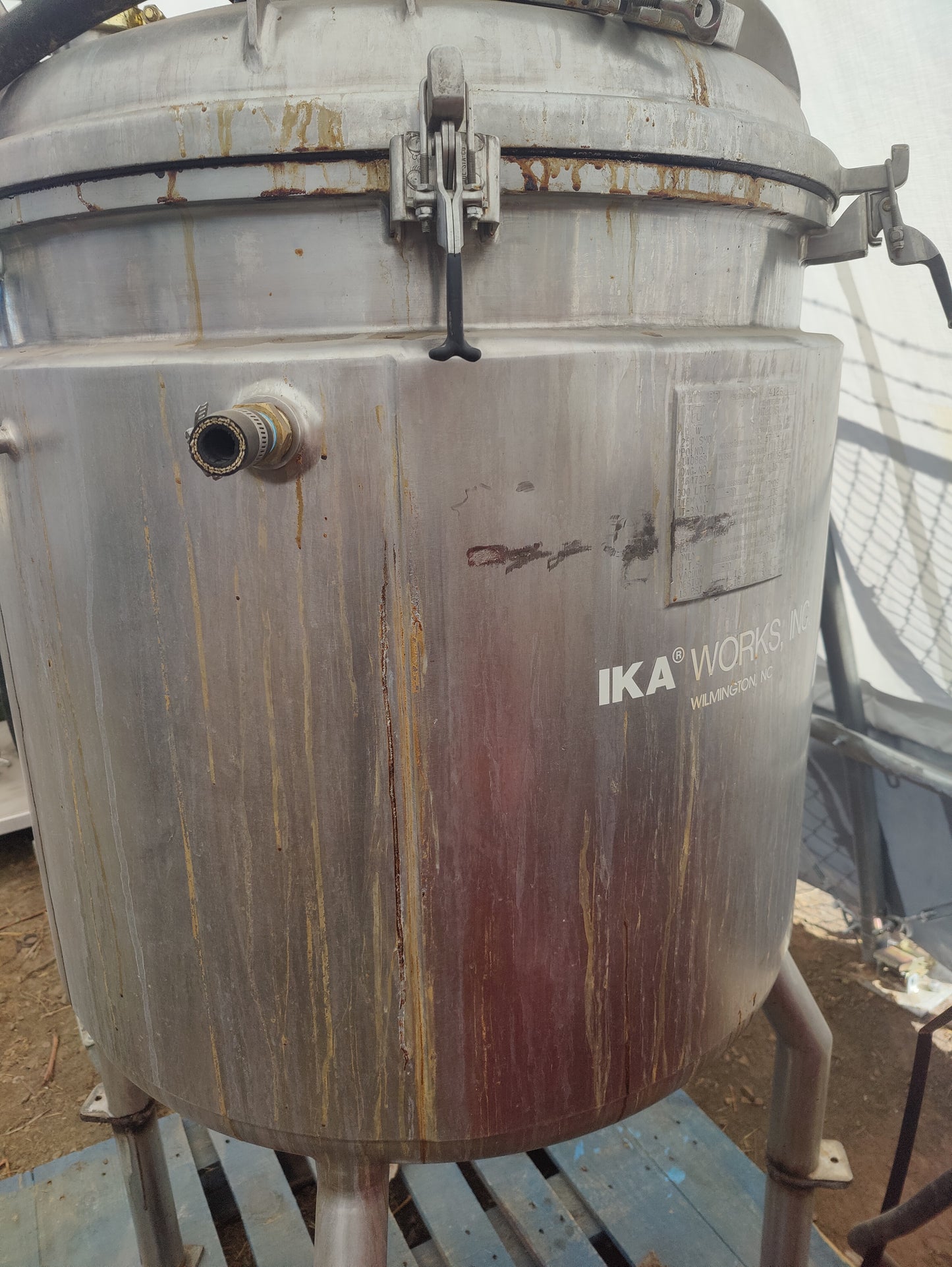 NAT'L BD 300L Pressure Tank w/ IKA Works modification for decarboxylation